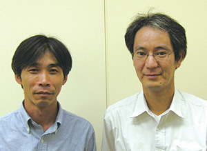 写真●NTTデータ セキスイシステムズの上野喜正氏（左）と積水化学工業の原和哉氏（右）