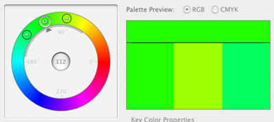 図2●類似色相による配色。色相差は固定してトーンを変えてバリエーションを出すといった方法がある
