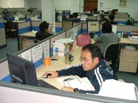 写真2●中国・大連の現地法人、住電軟件（大連）の開発現場