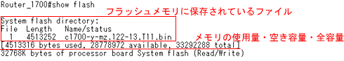 図4●show flash