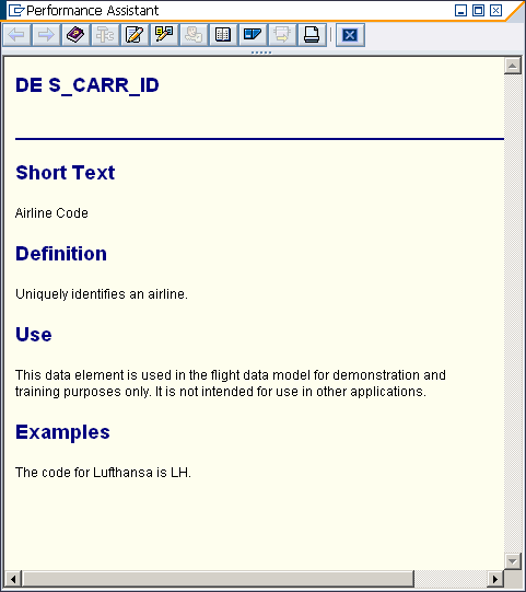 図5●データ・エレメント「s_carr_id」の項目説明（Documentation）