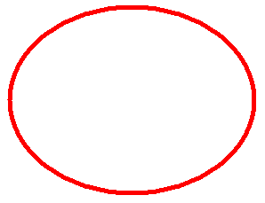 図4●Windowsのペイントで楕円を描いてみた