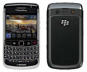2010年7月発売の「ドコモ スマートフォン BlackBerry Bold 9700」