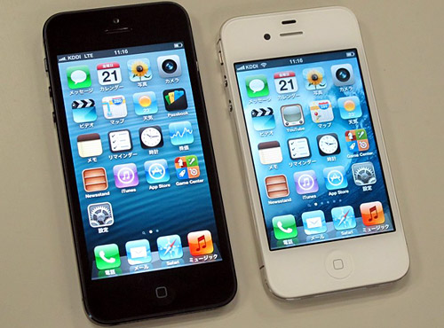 iPhone 5とiPhone 4S
