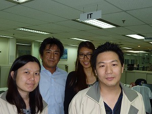 ホンダトレーディングアジアの森田充IT部部長（左から2番目）