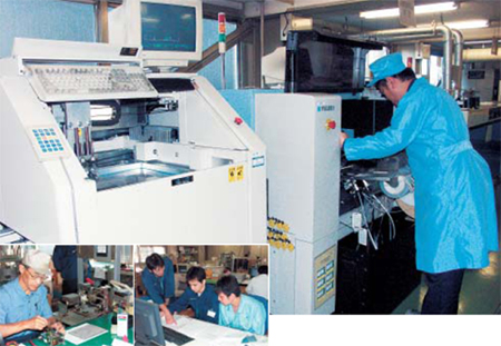 明治電機工業の“工場”でもあるエンジニアリング事業本部。本社から30分ほどの愛知県知立市にある。商社ながら設計開発、製造の担当者が常駐する。本部長の小原正常務執行役員はトヨタ自動車OB