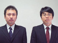 写真1●サッポロビール ITソリューション部の岡田直樹課長代理（左），中西弘幸マネージャー（右）