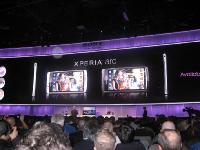 写真1●「Xperia arc」はソニー・グループの報道機関向け説明会のなかで発表された