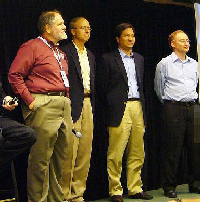 写真1：米Intelの研究部門の幹部陣