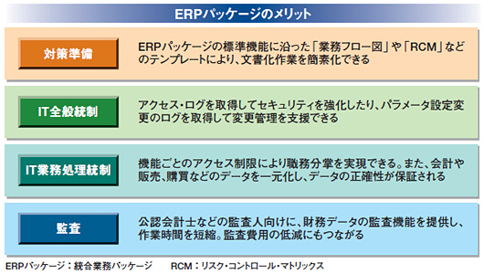 図6●内部統制を確立する際に、ERPパッケージ導入のメリットは大きい