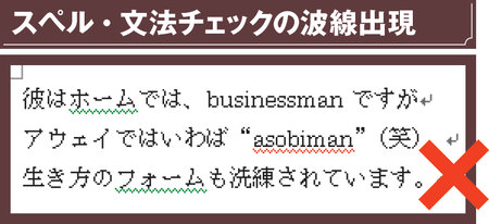 図1　例えば上のケース。「asobiman」という言葉はあえて作った造語」だし、「ホーム」と「フォーム」も別の意味で使っていて、誤って表記を混同しているわけではない