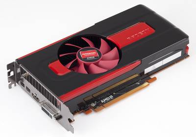 Radeon HD 7770 GHz Editionを搭載した、AMDのレファレンスボード。クーラーは2スロット占有するタイプ。