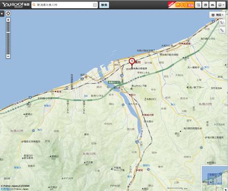 図2 身近な場所まで、施設や番地を細かく表示できる「Yahoo!地図」