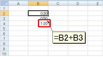図1　Excelでは、日付や時間を数値のように計算できる