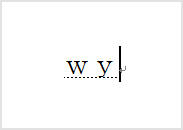 「W」「Y」の順番にキーを押す