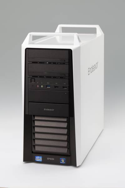 ミドルタワー型デスクトップ「Endeavor Pro5000」。基本構成は10万6680円。