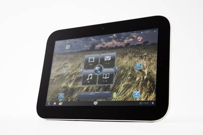 10.1型タッチ液晶搭載のIdeaPad Tablet K1。実勢価格は4万9800円。